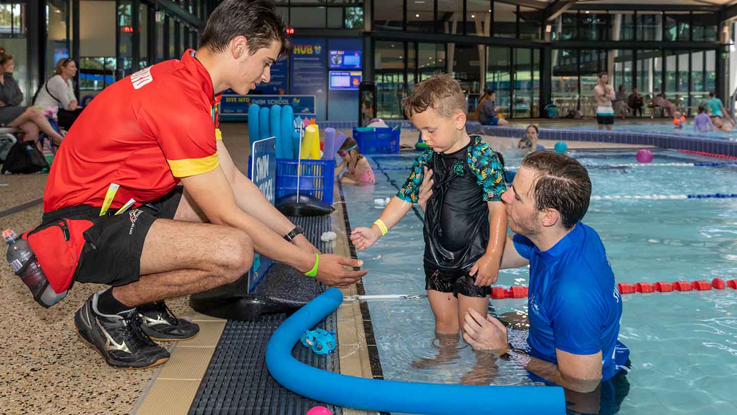 Swimming lesson