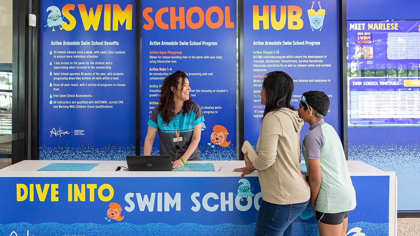 Swimming lesson